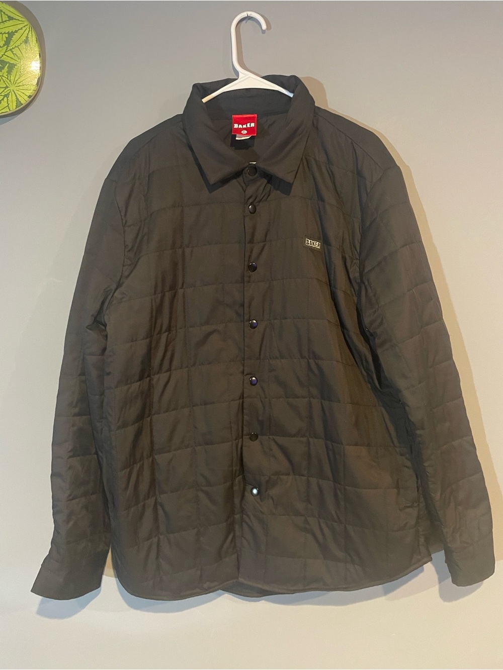 Baker Skateboards Black Down Jacket Puffer Jacket Size XL